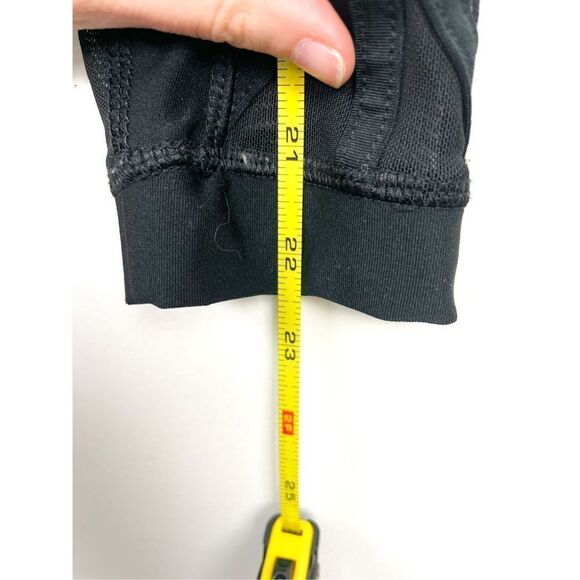 RBX Black Mesh Cross Strap Design 7/8 Leggings - Picture 9 of 10